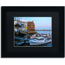 Trademark Fine Art "Marblehead" Canvas Art by CATeyes, Black Matte, Black Frame