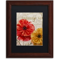 Trademark Fine Art "March" Canvas Art by Color Bakery Black Matte, Wood Frame