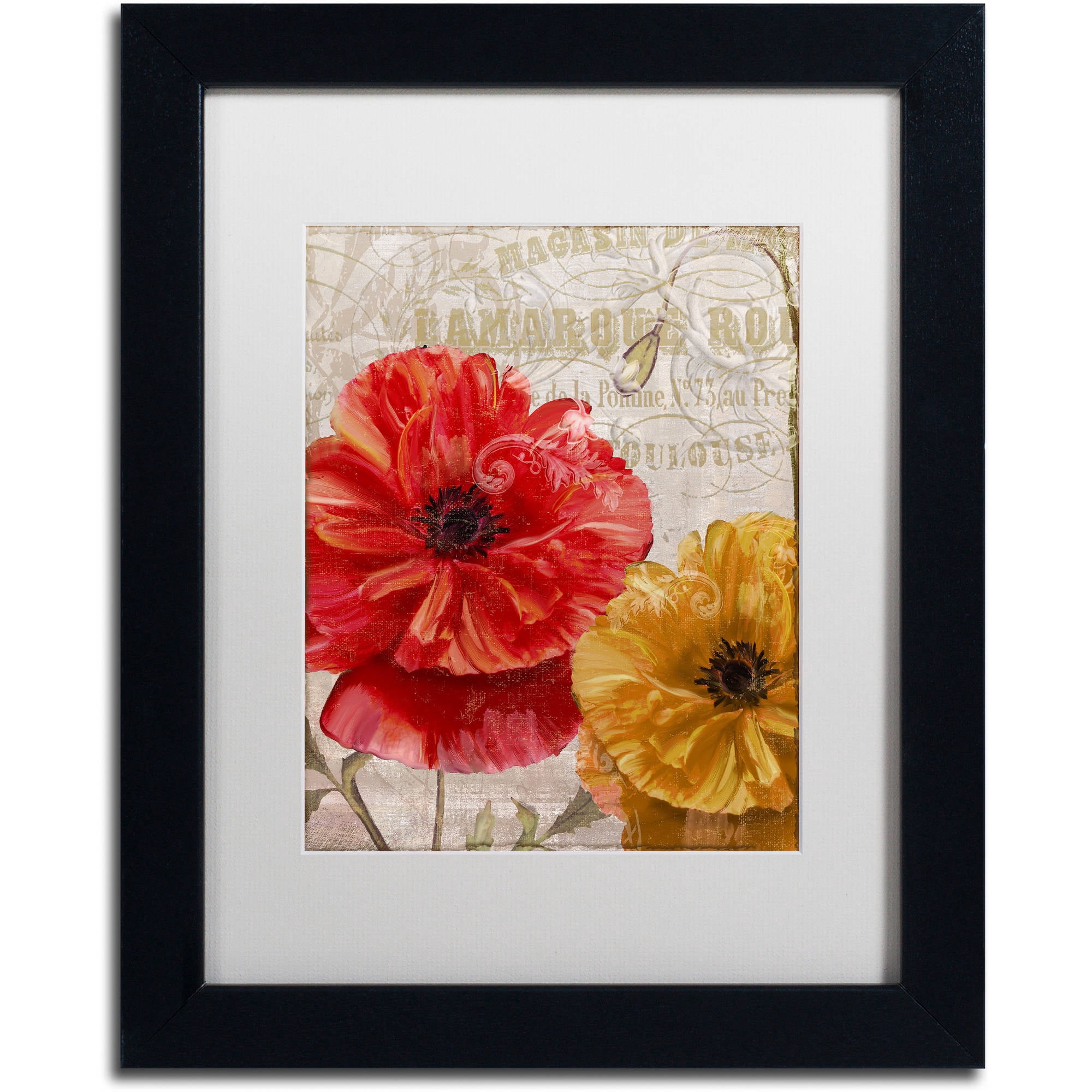 Trademark Fine Art "March" Canvas Art by Color Bakery White Matte, Black Frame