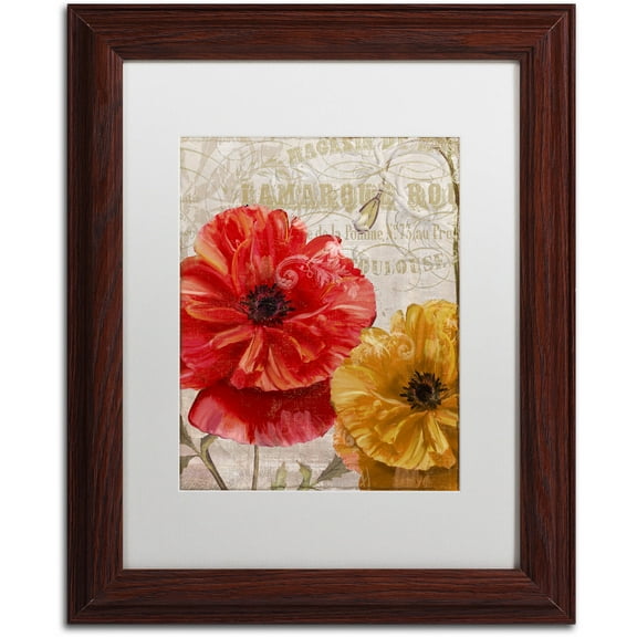Trademark Fine Art "March" Canvas Art by Color Bakery White Matte, Wood Frame