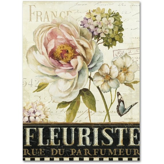 Trademark Fine Art "Marche de Fleurs III" Canvas Art by Lisa Audit