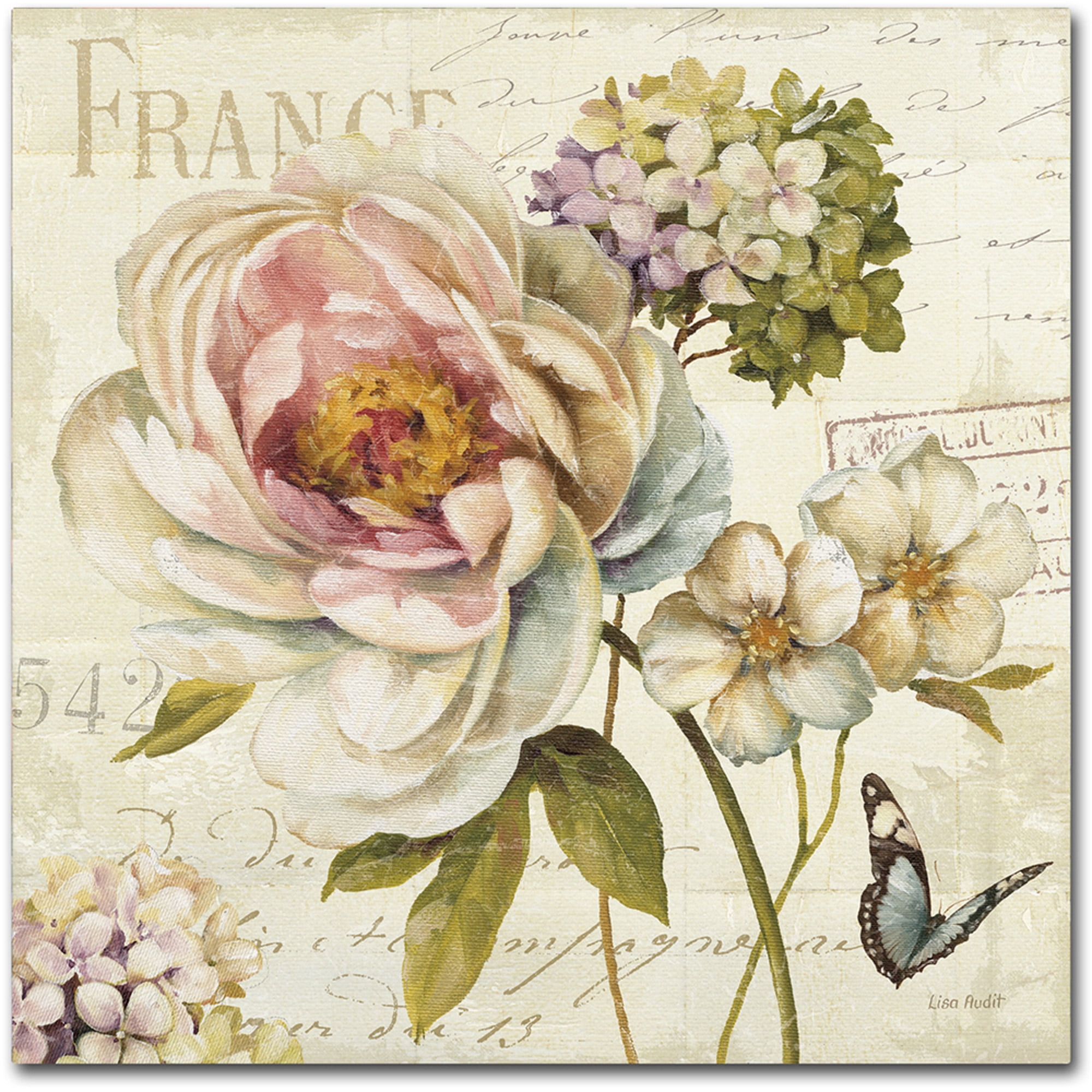 Trademark Fine Art "Marche de Fleurs VI" Canvas Art by Lisa Audit