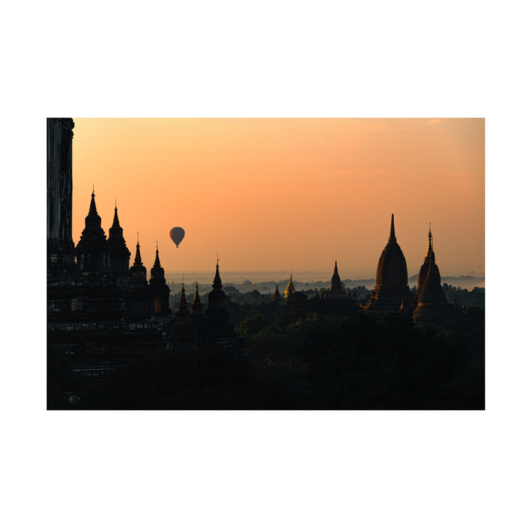 Trademark Fine Art Marco Tagliarino Sunrise in Bagan Canvas Wall Art