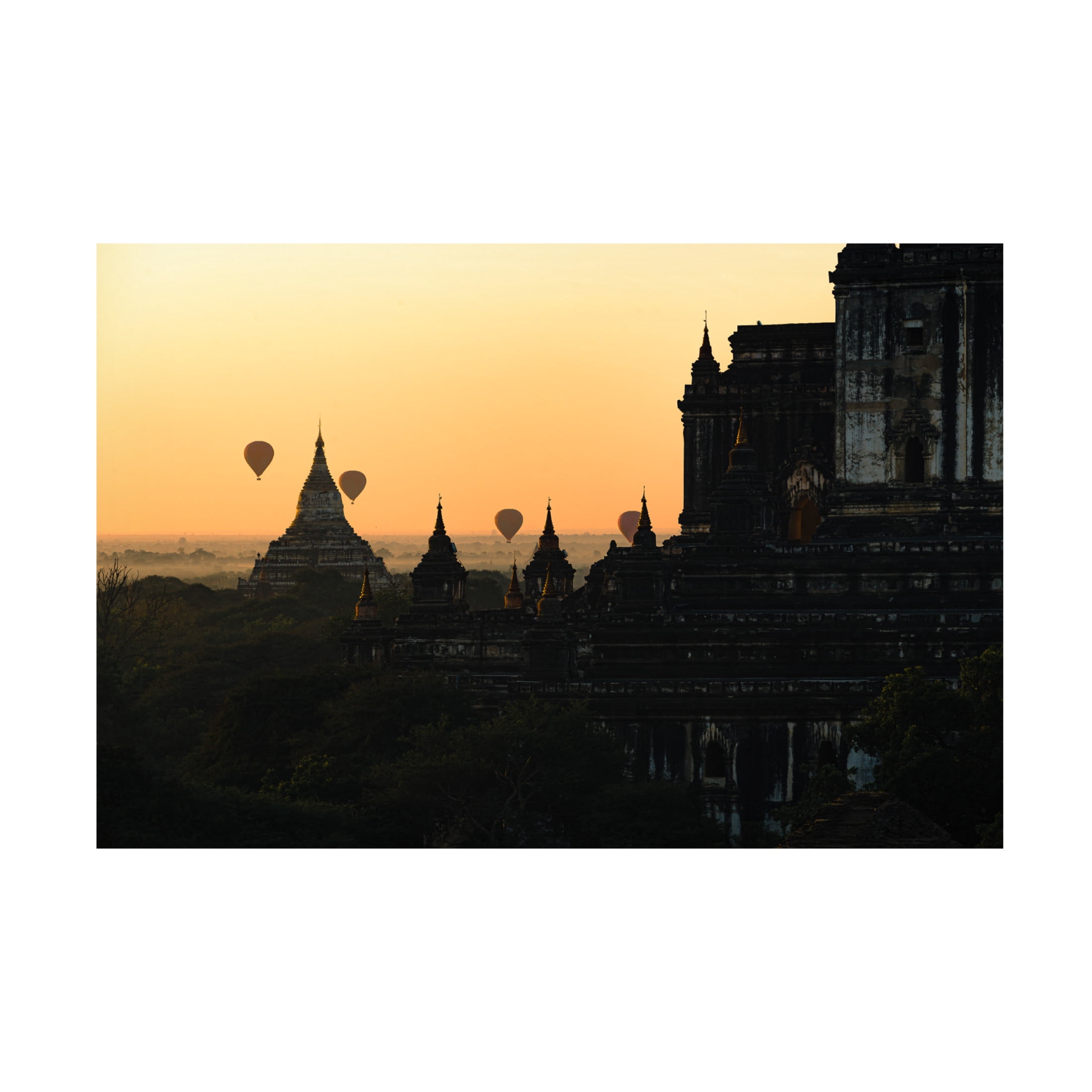 Trademark Fine Art Marco Tagliarino Sunrise in Bagan Canvas Wall Art