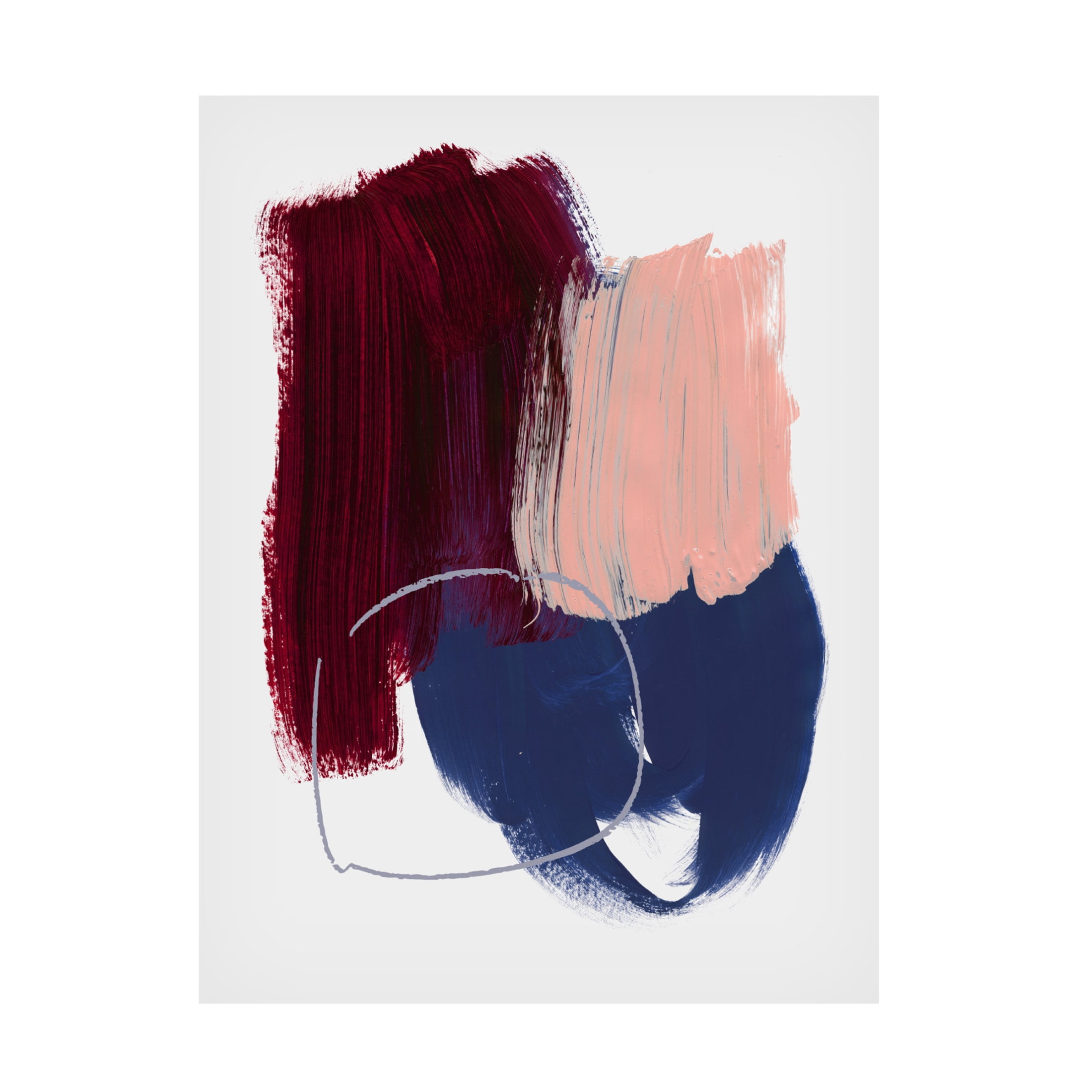 Trademark Fine Art Mareike Bohmer Abstract Brush Strokes 11 Canvas Wall Art