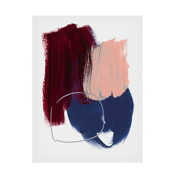 Trademark Fine Art Mareike Bohmer Abstract Brush Strokes 11 Canvas Wall Art