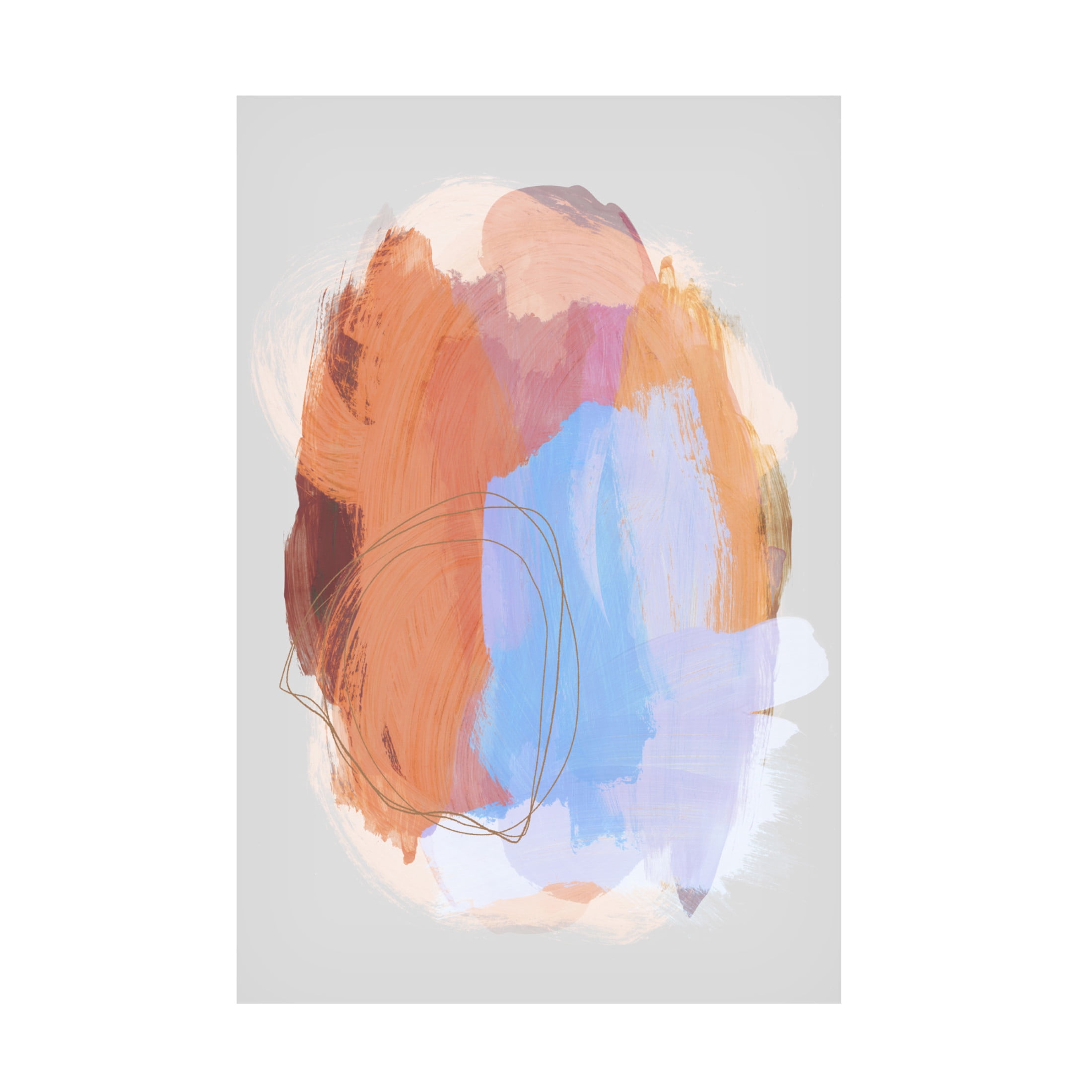 Trademark Fine Art Mareike Bohmer Abstract Brush Strokes 38 Canvas Wall Art