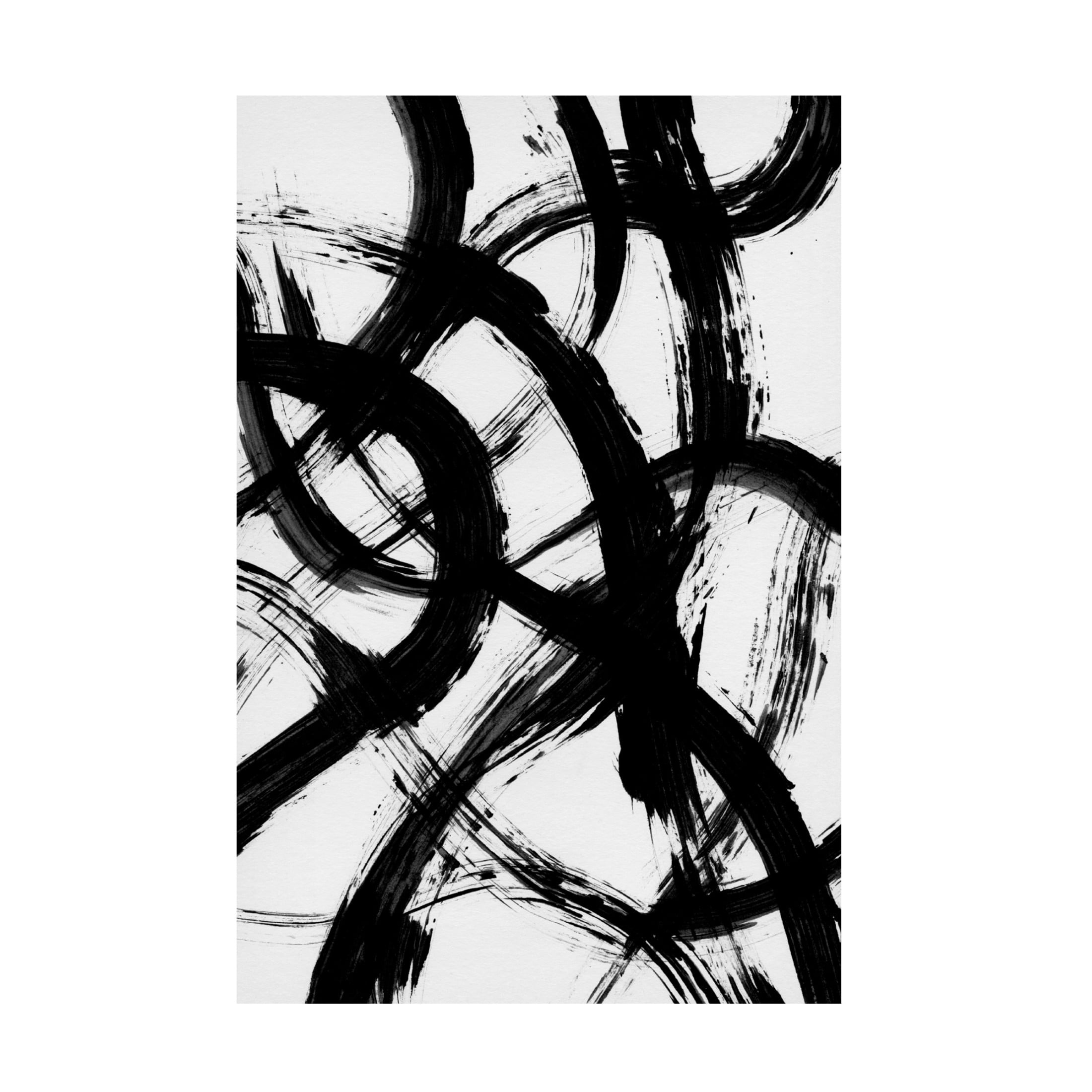 Trademark Fine Art Mareike Bohmer  Abstract Brush Strokes 98X Canvas Wall Art