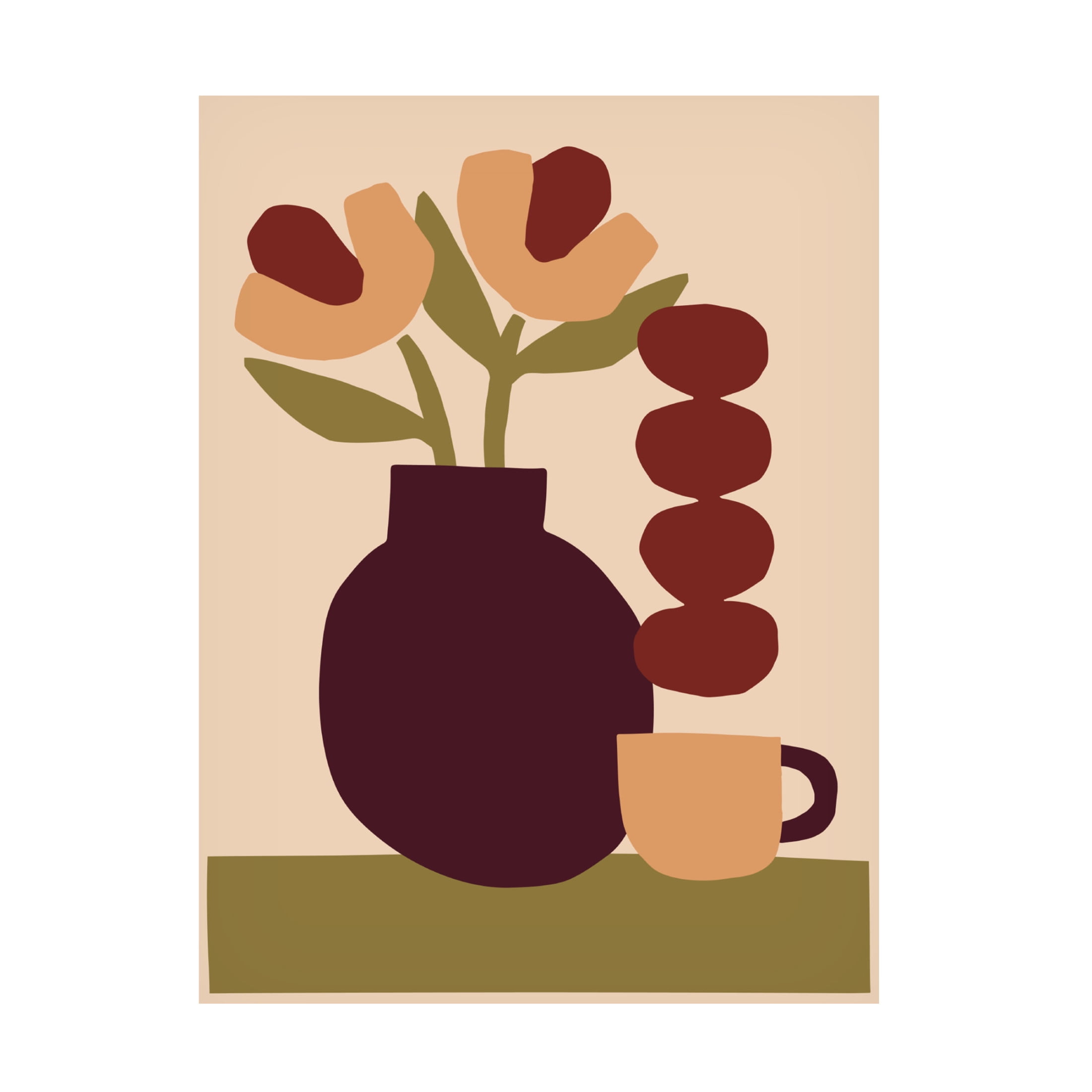 Trademark Fine Art Margaux Fugier Le Quotidien Vase Canvas Wall Art