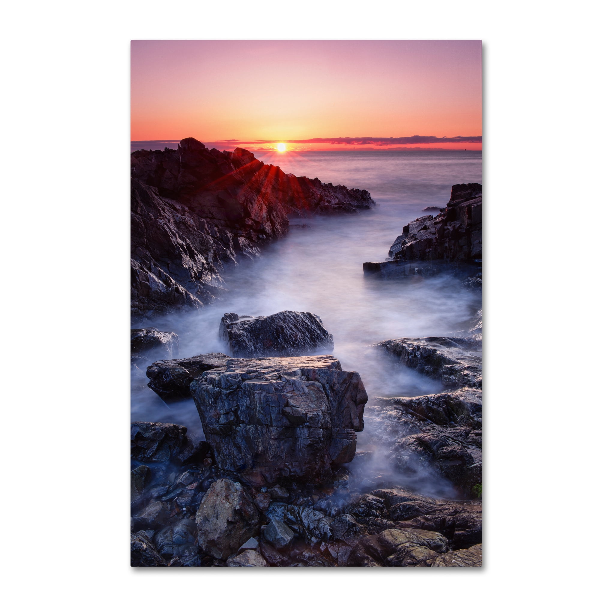 Trademark Fine Art "Marginal Way Sun" Canvas Art by Michael Blanchette Photography