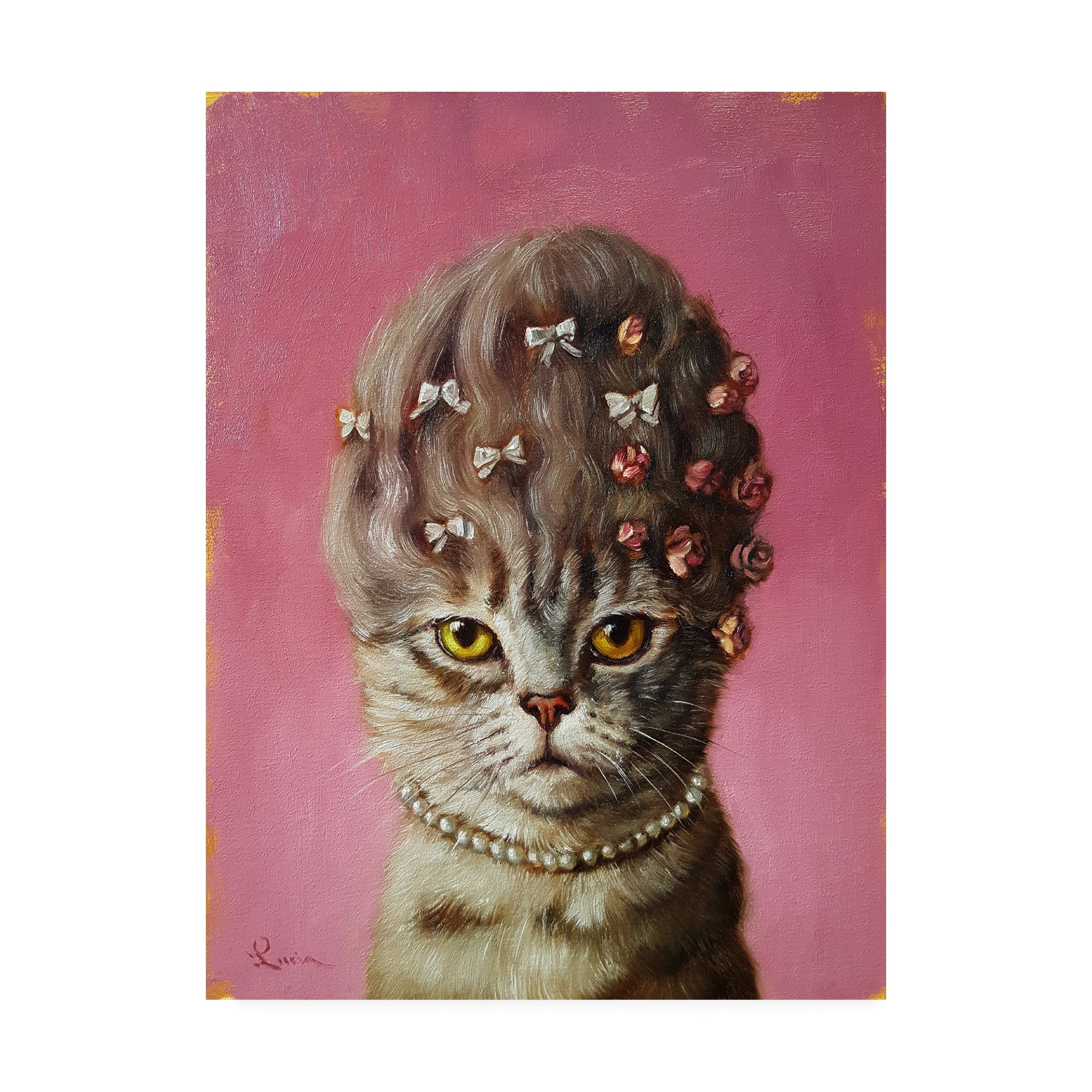 Trademark Fine Art 'Marie Catoinette' Canvas Art by Lucia Hefferna