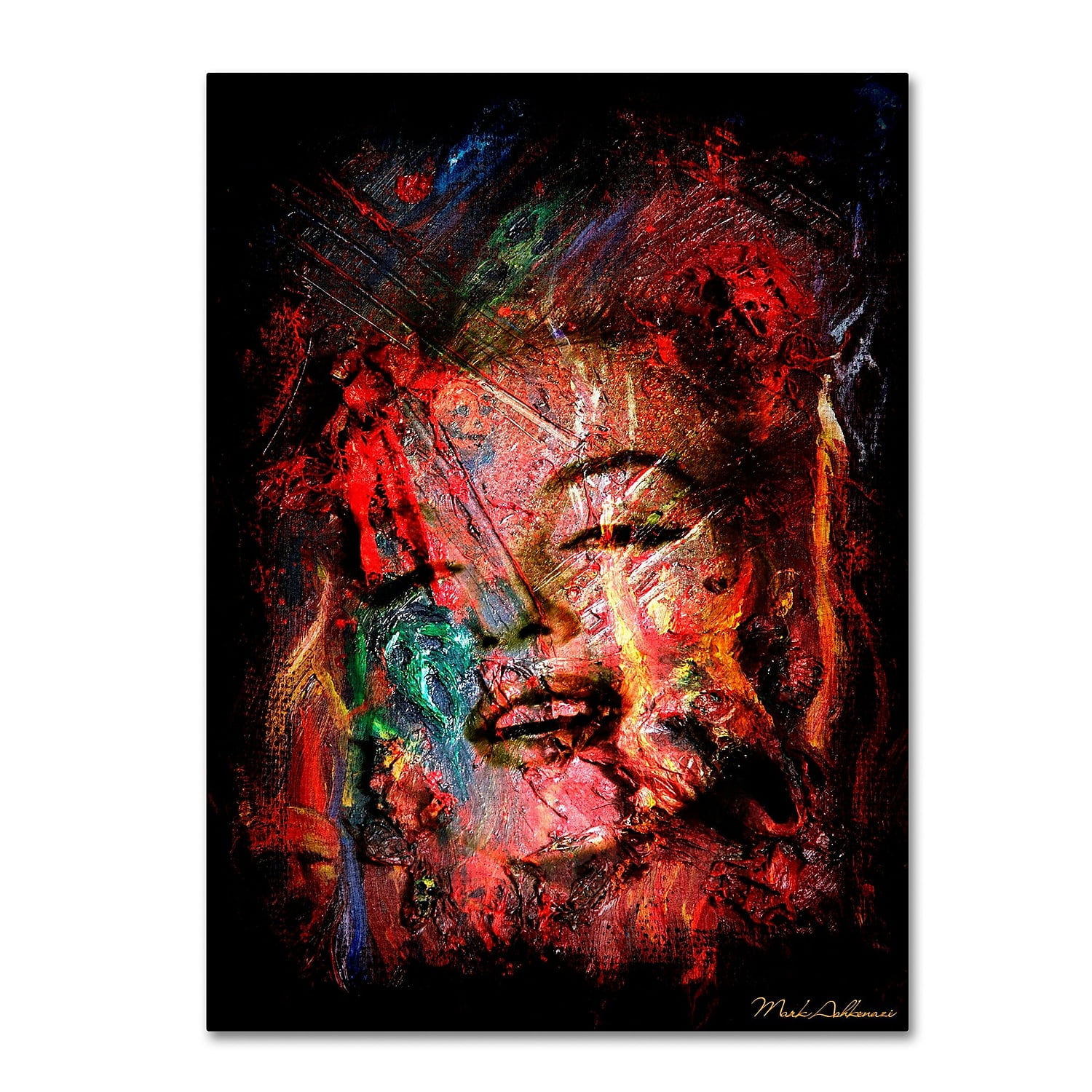 Trademark Fine Art "Marilyn Monroe VII" Canvas Art by Mark Ashkenazi