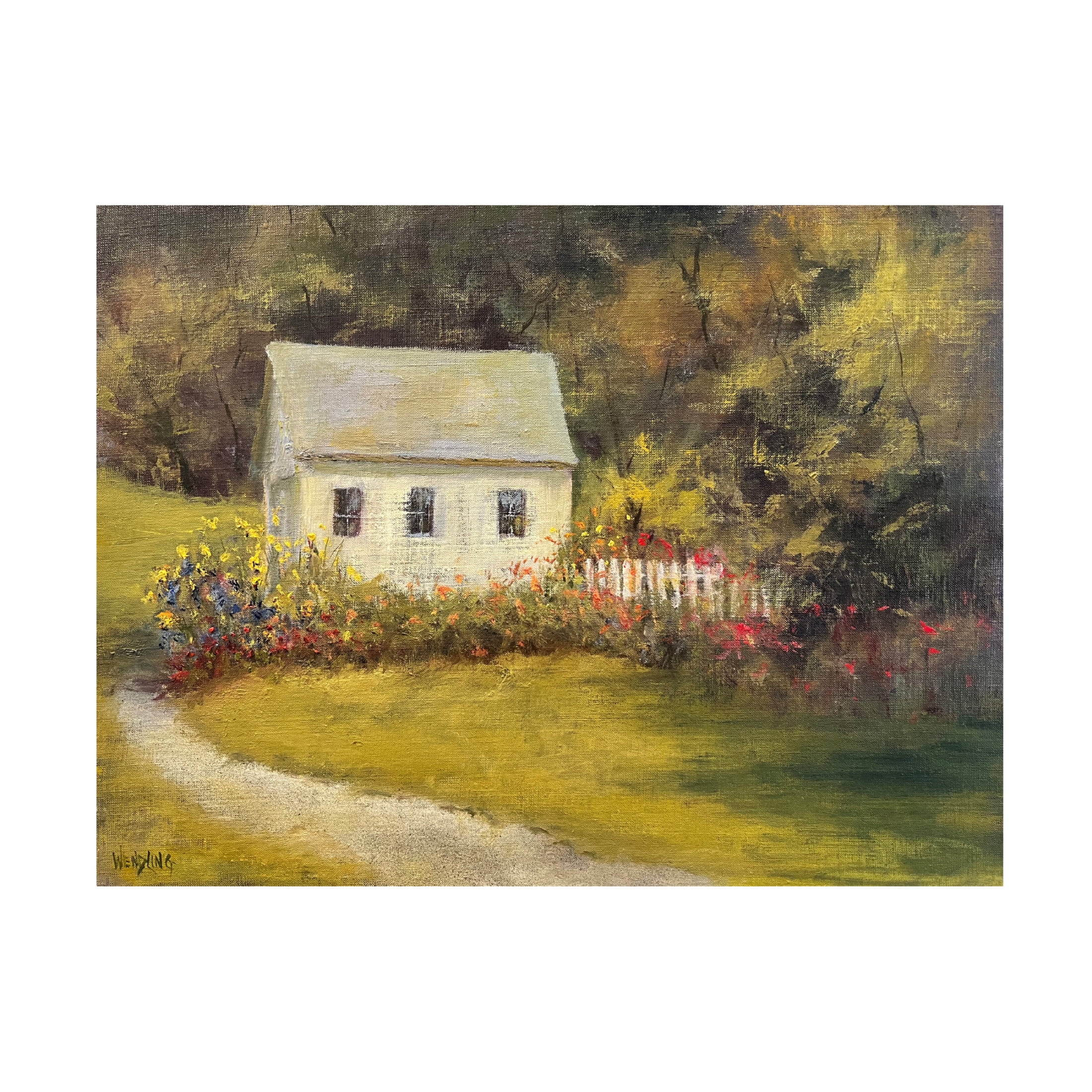 Trademark Fine Art Marilyn Wendling  The Out Building Canvas Wall Art
