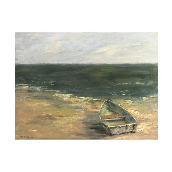 Trademark Fine Art Marilyn Wendling  Weathered Dory Canvas Wall Art