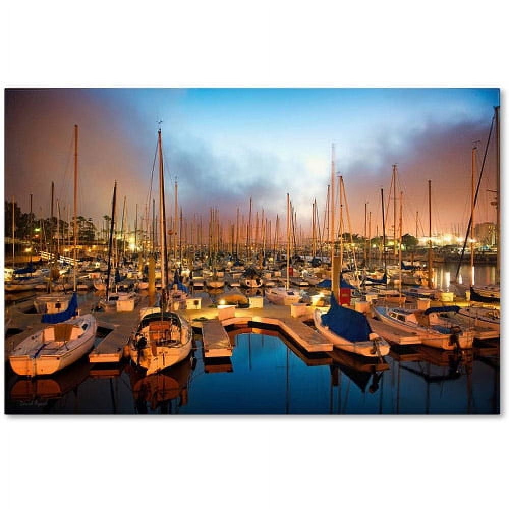 Trademark Fine Art "Marina Del Rey - Southern California" Canvas Art by David Ayash