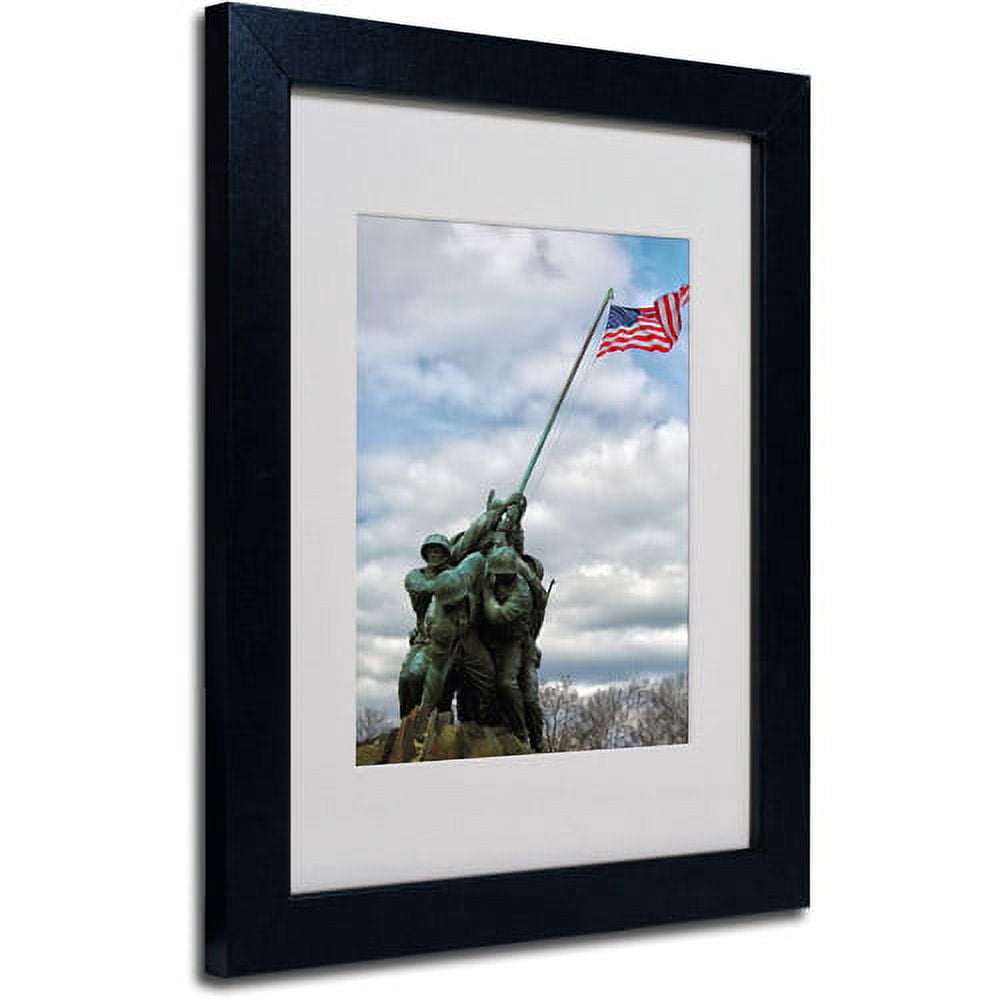 Trademark Fine Art "Marine Corps Memorial 2" Matted Framed Art by CATeyes