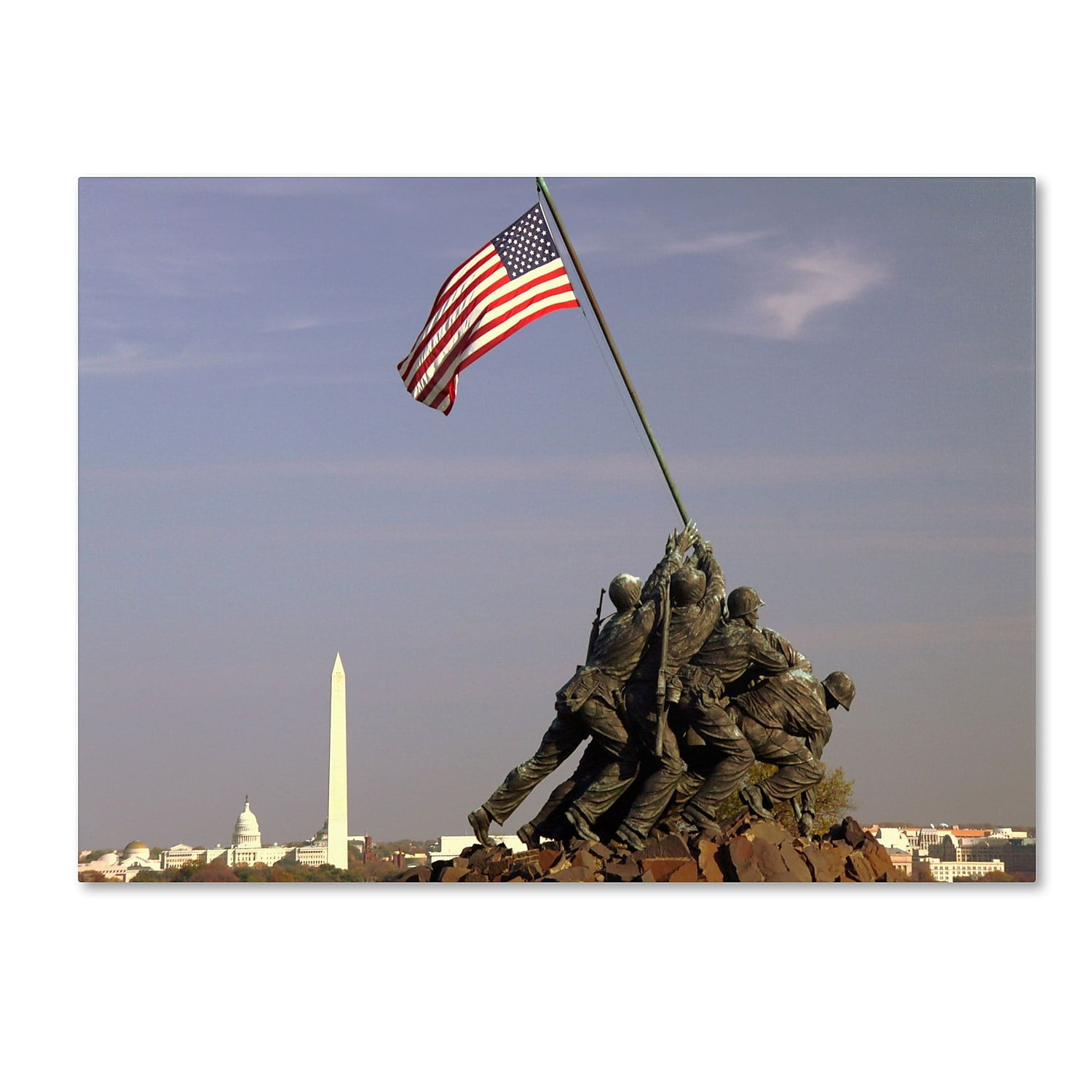 Trademark Fine Art "Marine Corps Memorial" Canvas Art by CATeyes