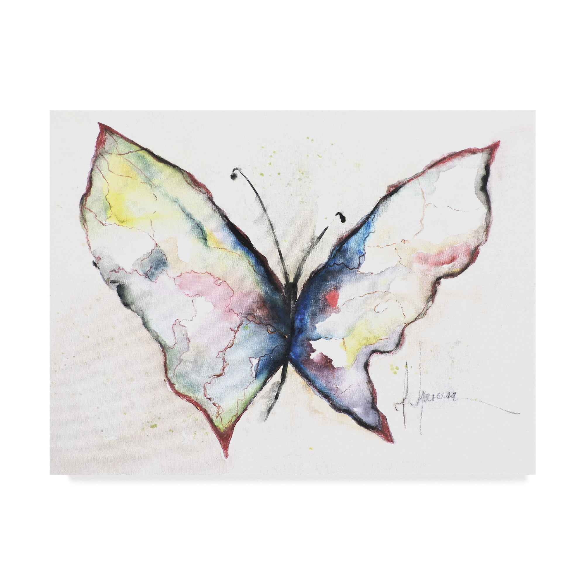 Trademark Fine Art 'Mariposa II' Canvas Art by Leticia Herrera