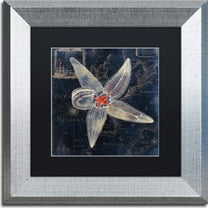Trademark Fine Art "Maritime Blues IV" Canvas Art by Color Bakery, Black Matte, Silver Frame