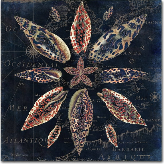 Trademark Fine Art "Maritime Blues VII" Canvas Art by Color Bakery