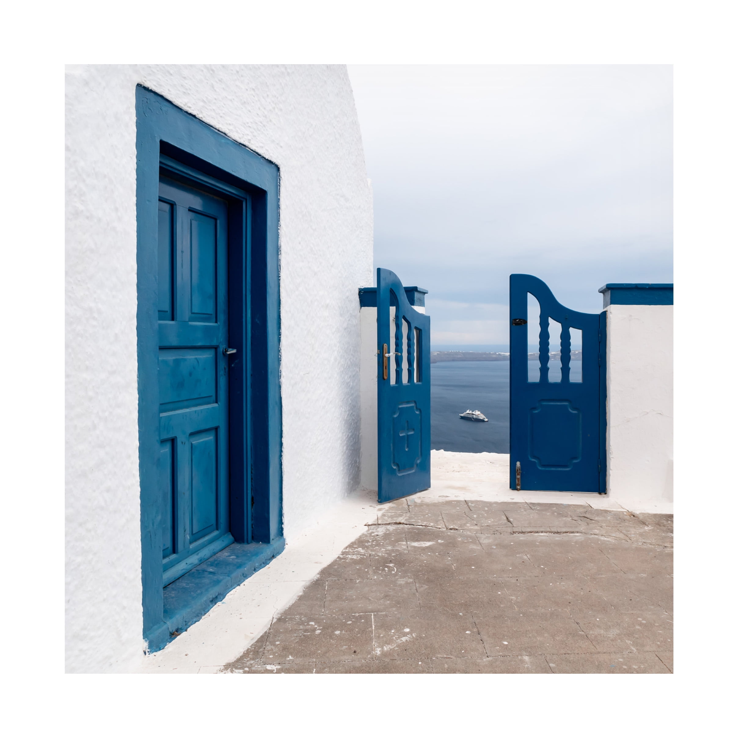 Trademark Fine Art Markus Auerbach  Santorini Greece Canvas Wall Art