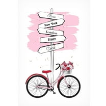 Trademark Fine Art Martina Bike Travels Canvas Wall Art