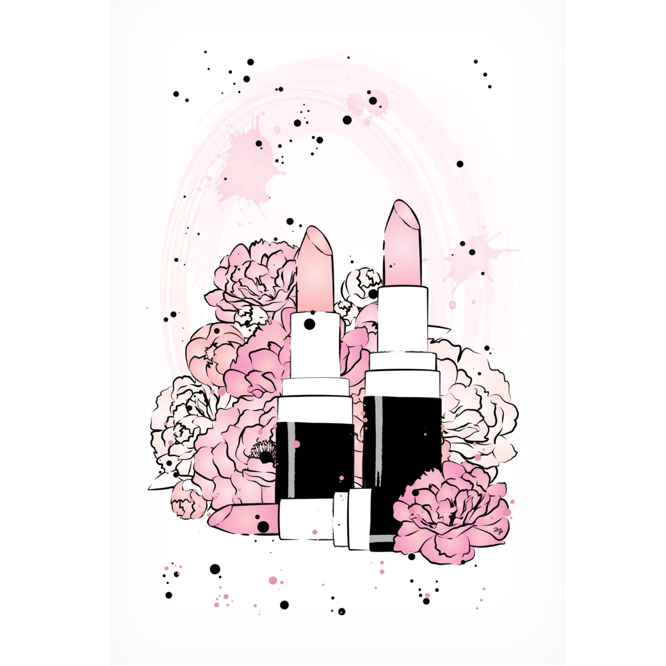 Trademark Fine Art Martina   Peony Lipstick Canvas Wall Art