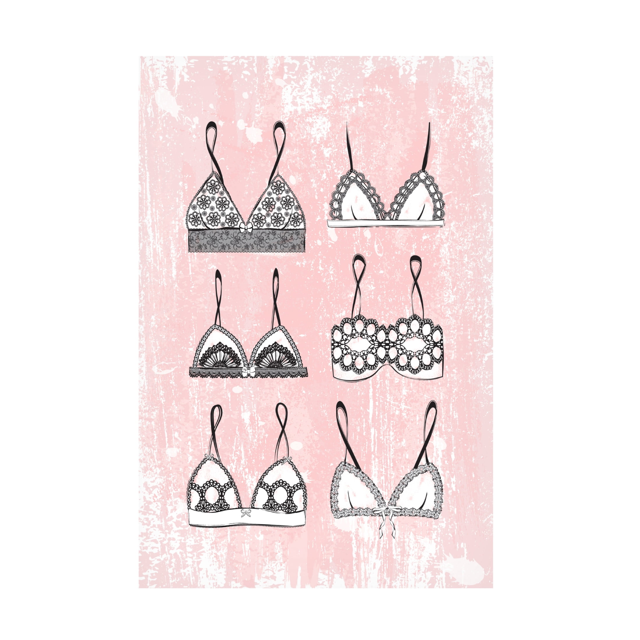 Trademark Fine Art Martina   Pink Underwear Canvas Wall Art