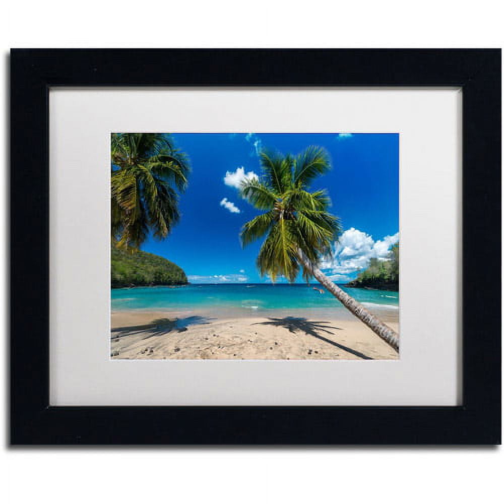 Trademark Fine Art "Martinique" Canvas Art by Mathieu Rivrin, White Matte, Black Frame