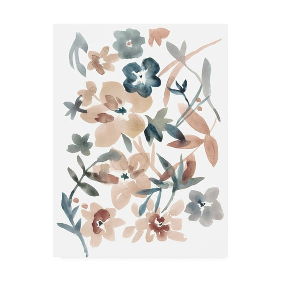 Trademark Fine Art 'Martinique Floral I' Canvas Art by Chariklia Zarris