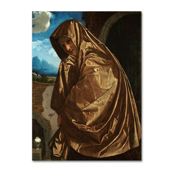 Trademark Fine Art 'Mary Magdalene At The Sepulchre' Canvas Art by Girolamo Savoldo