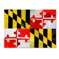 Trademark Fine Art 'Maryland' Canvas Art by Artpoptart