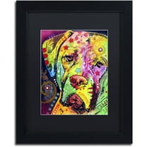 Trademark Fine Art "Mastiff II" Canvas Art by Dean Russo, Black Matte, Black Frame