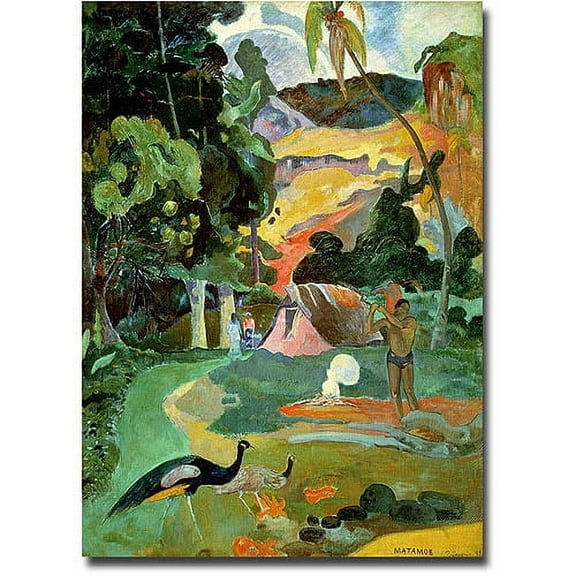 Trademark Fine Art "Matamoe" Canvas Wall Art by Paul Gauguin