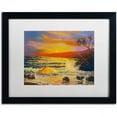 thumbnail image 1 of Trademark Fine Art "Maui Sunset" Canvas Art by Manor Shadian, White Matte, Black Frame, 1 of 4