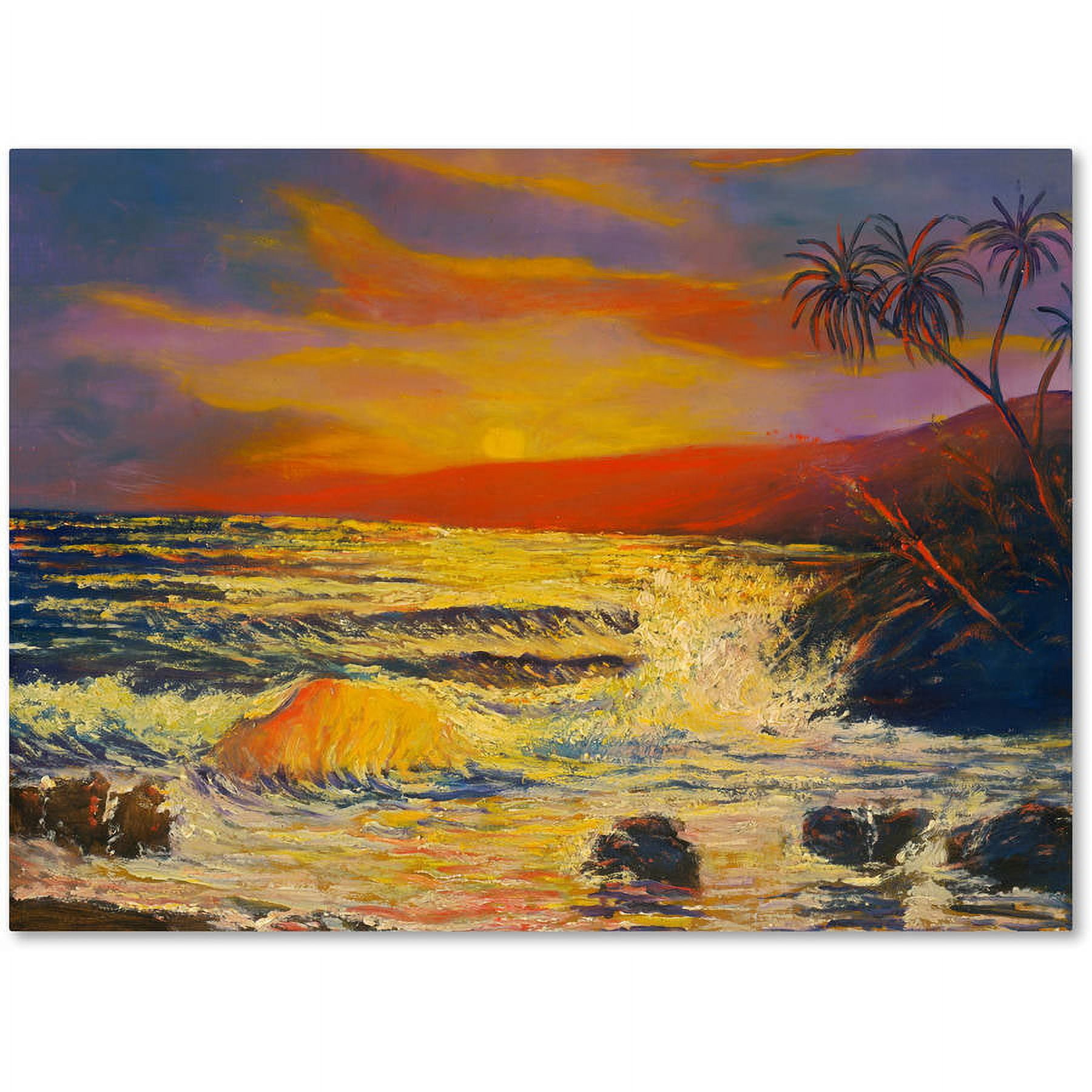 Trademark Fine Art "Maui Sunset" Canvas Art by Manor Shadian