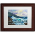 thumbnail image 1 of Trademark Fine Art "Maui's Enchanting Seas" Canvas Art by Manor Shadian, White Matte, Wood Frame, 1 of 4