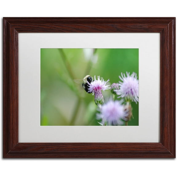 Trademark Fine Art "Meant to Be" Canvas Art by Monica Mize, White Matte, Wood Frame