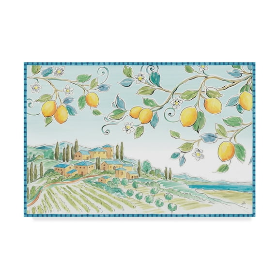 Trademark Fine Art 'Mediterranean Breeze I' Canvas Art by Daphne Brissonnet