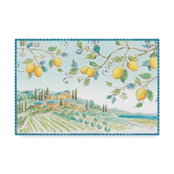 Trademark Fine Art 'Mediterranean Breeze I' Canvas Art by Daphne Brissonnet