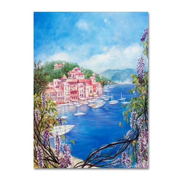 Trademark Fine Art 'Mediterranean Town III' Canvas Art by Li Bo