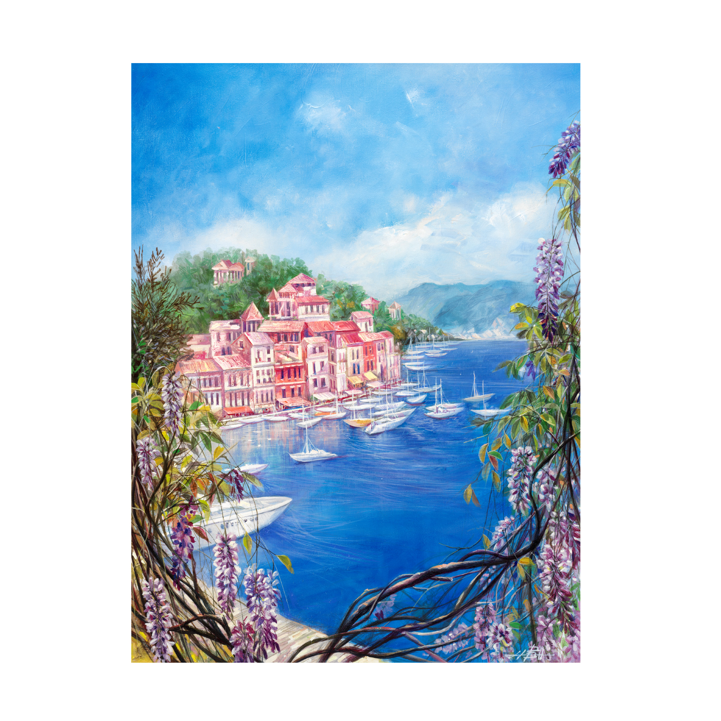 Trademark Fine Art 'Mediterranean Town III' Canvas Art by Li Bo