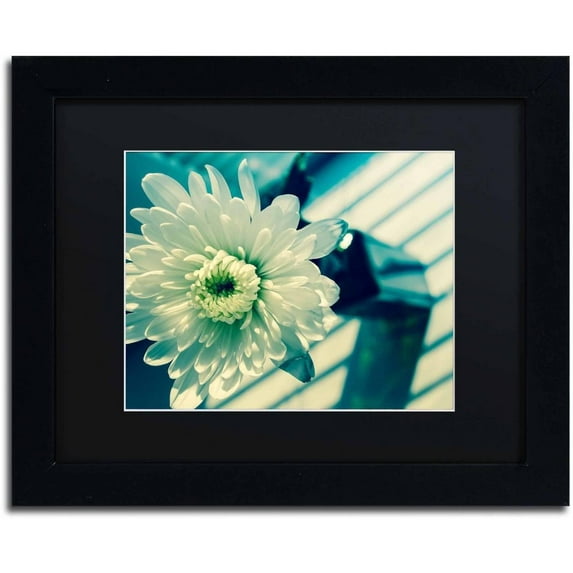 Trademark Fine Art 'Melancholy Flower' Canvas Art by PIPA Fine Art, Black Matte, Black Frame