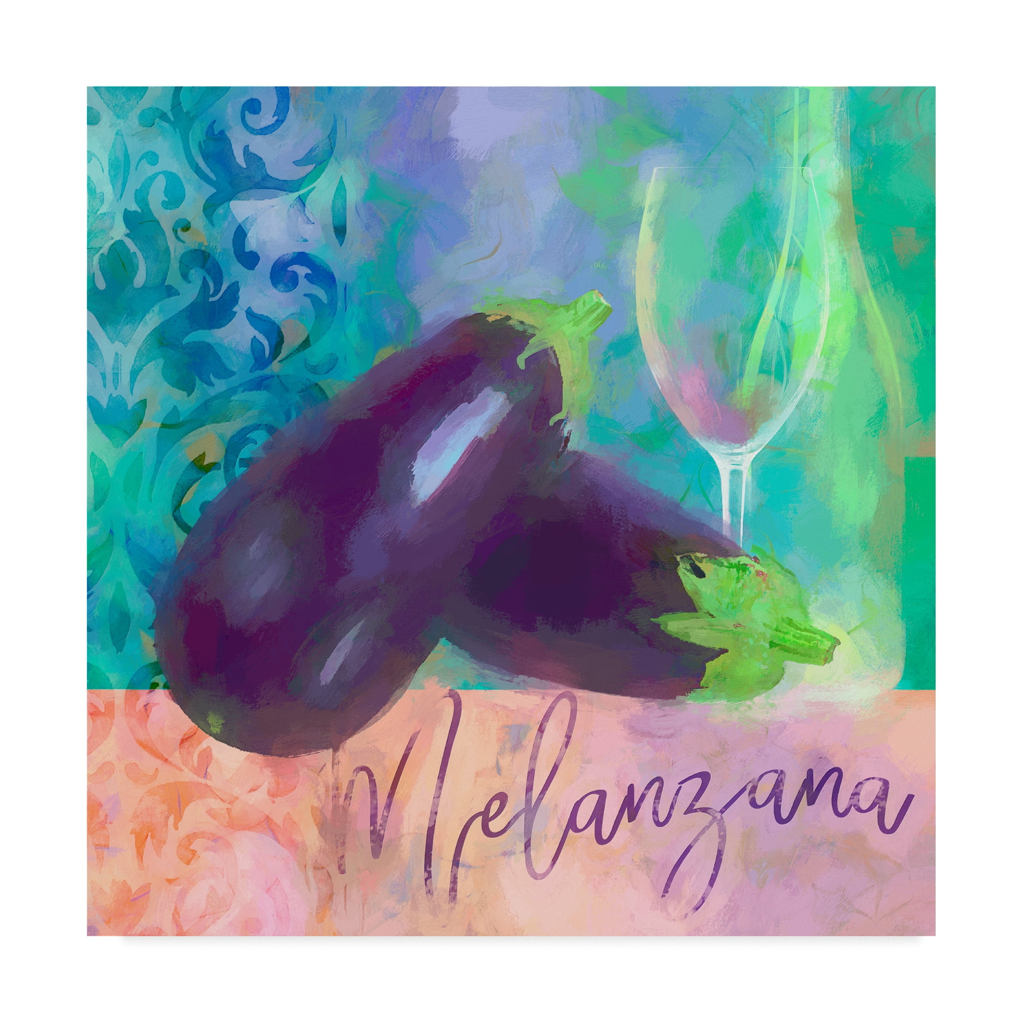 Trademark Fine Art 'Melanzana Aubergine' Canvas Art by Cora Niele, Size: 35 x 35