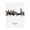 thumbnail image 1 of Trademark Fine Art 'Melbourne Australia Skyline Portrait II' Canvas Art by Michael Tompsett, 1 of 3