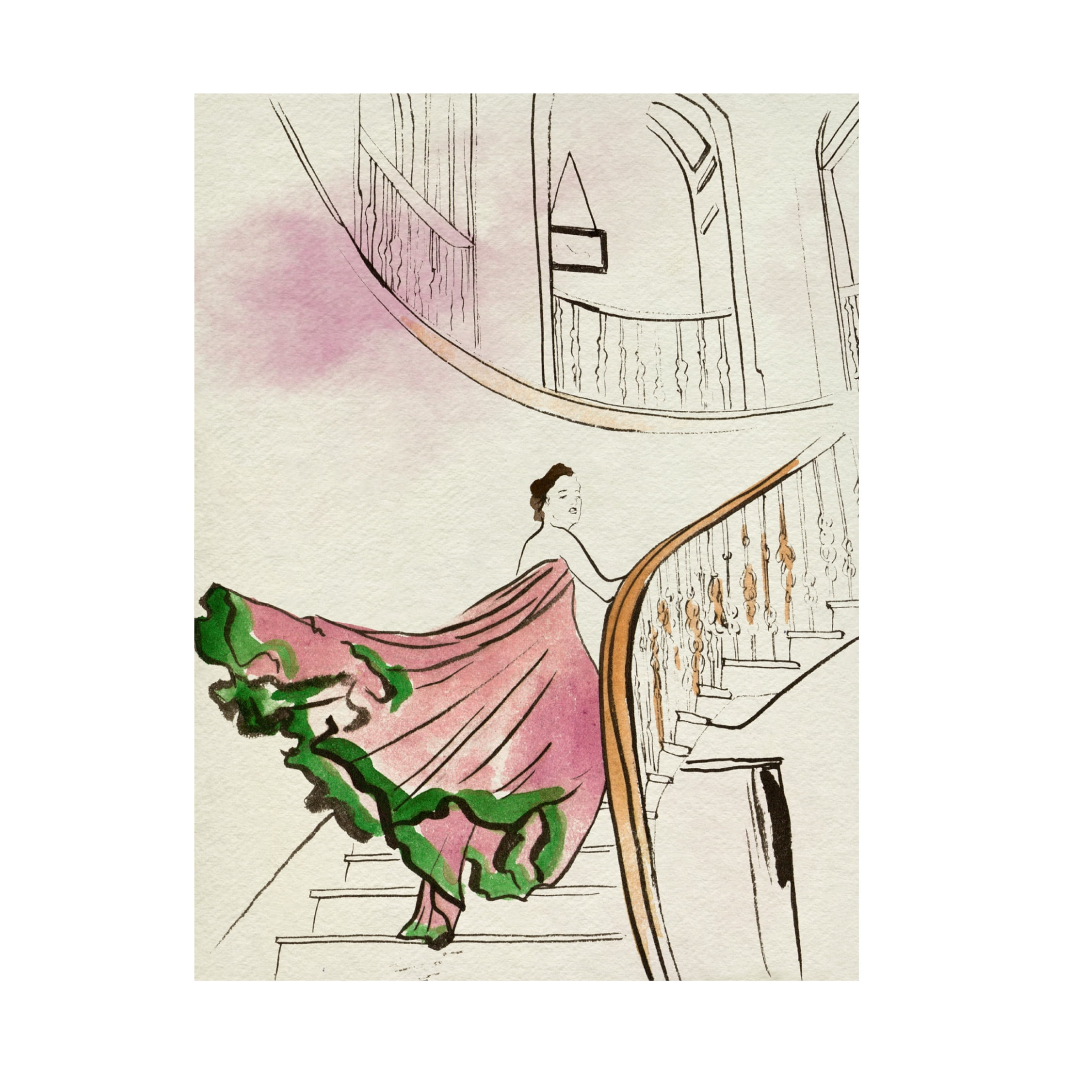 Trademark Fine Art Melissa Wang Back Glance I Canvas Wall Art