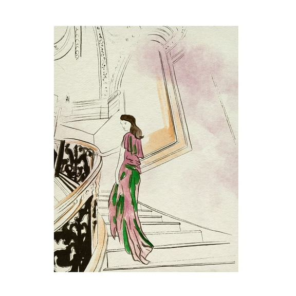 Trademark Fine Art Melissa Wang Back Glance II Canvas Wall Art