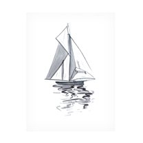Trademark Fine Art Melissa Wang Blue Boat I Canvas Wall Art