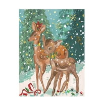 Trademark Fine Art Melissa Wang Doe and Fawn I Canvas Wall Art