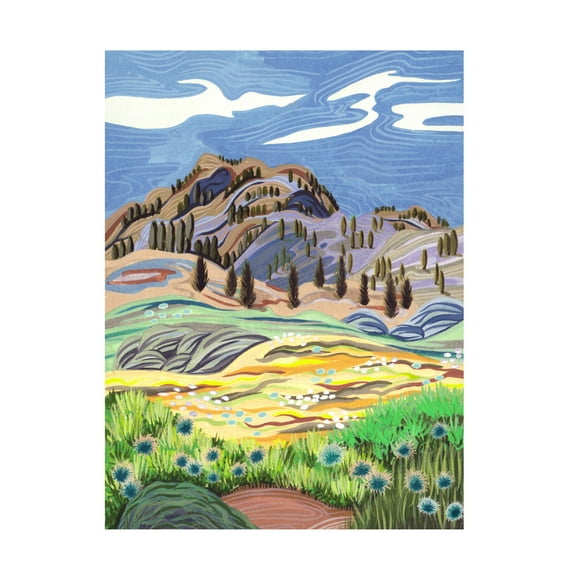 Trademark Fine Art Melissa Wang Galaxy Roads II Canvas Wall Art